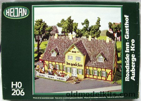 Heljan HO Roadside Inn / Restaurant / Gasthof - HO Scale Building, HO 206 plastic model kit